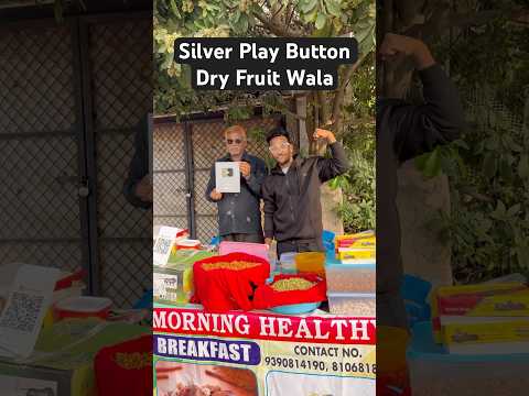 Silver Play Button Dry Fruit Wala #viralvideo #ytshortsindia #silverplaybutton