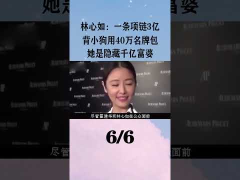 6林心如：一条项链3亿，背小狗用40万名牌包，她是隐藏千亿富婆