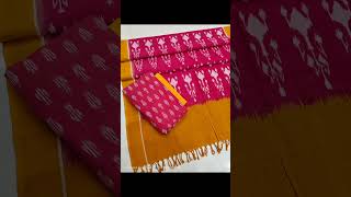 Double ikkat cotton dress material watsapp 9486883169 for details #salwarmaterial #unstichedsuits