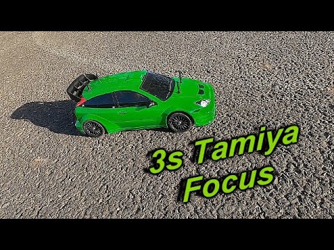 Tamiya TT-02 Ford focus quick run on 3s,