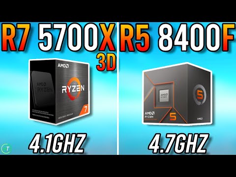 Ryzen 7 5700X3D vs Ryzen 5 8400F - Tested in 2024