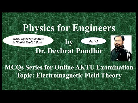 MCQs Series of Physics for Online AKTU Examinations Electromagnetic Field Theory Part 2