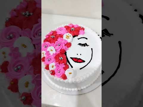 Floral Face Cake #kkhushifoods #shorts