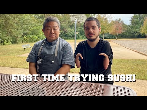 First Time Trying Sushi! Feat. Real 86 Hands (Martin)