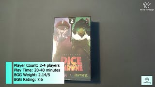 Dice Throne Season 2  Battle 2 Tactician v Huntress - Roxley Games - Board Game Unboxing