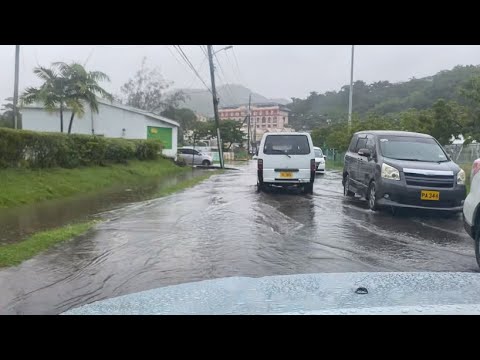 A RAINY DAY IN GRENADA JANUARY 2025 | DRIVING AROUND ST.GEORGE GRENADA 2025