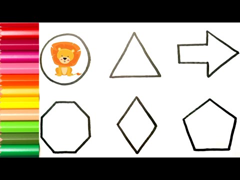 How To Draw Shapes🟡🔷🟪 | How To Draw Shapes Step by Step