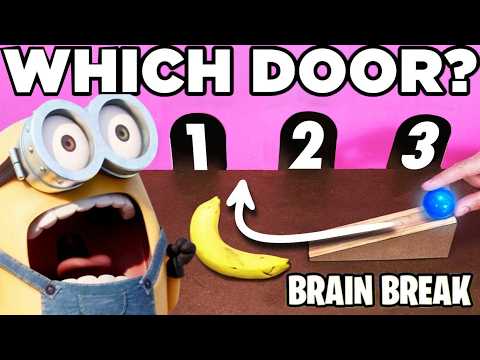 Where Will The Ball Go? Kid's STEM Brain Break Challenge