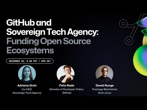 GitHub and Sovereign Tech Agency: Funding Open Source Ecosystems