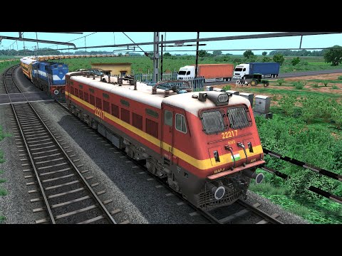 ELECTRIC TO DIESEL LOCOMOTIVE CHANGE WAP4 to WDM3D | BUMPY RAILROAD  Train Simulator | RAILWAY RITAM