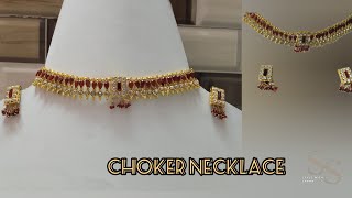 How to make choker necklace using kundan stones | DIY | style with sapna #necklace #tutorial