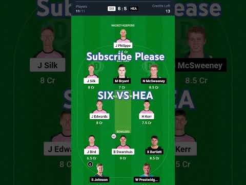 SIX vs HEA Dream11 Prediction,  Sydney Pink vs Brisbane Heat Dream11 Team, SIX vs HEA Dream11 Team