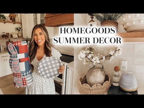 SUMMER HOMEGOODS SHOP WITH ME | patriotic decorating ideas + decor haul!