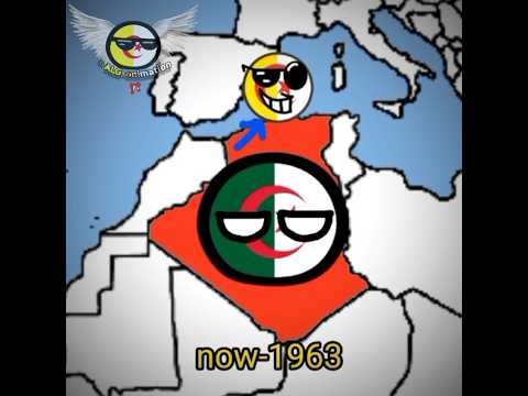 Algeria's History 🇩🇿 |CW: @ATH-animations |  #countryballs #history #algeria #education #shorts