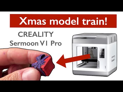 Xmas model train, using the Creality Sermoon V1 Pro!