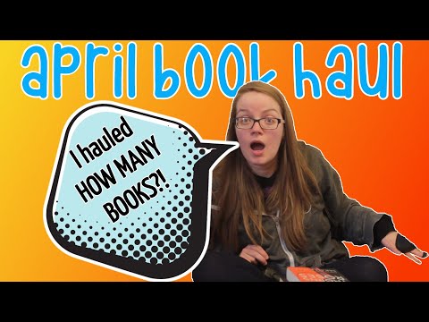 APRIL BOOK HAUL | hauling 90+ books again (please someone teach me self-control)