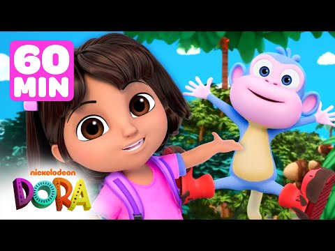 Boots Monkeys Around! #2 🐵 1 Hour of Dora Brand New Scenes! | Dora & Friends