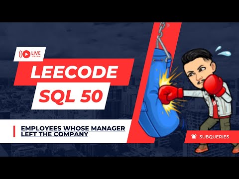 1978  Employees Whose Manager Left the Company | LEETCODE SQL 50 | INTERVIEW SQL QUESTION