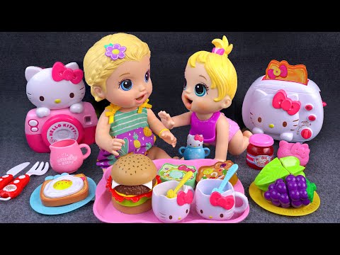 97 Minutes Hello Kitty Kitchen Set, Satisfying Unboxing Disney Collection  | Tina Unboxing Toys