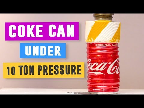 Coke Can vs 10 Ton Hydraulic Pressure