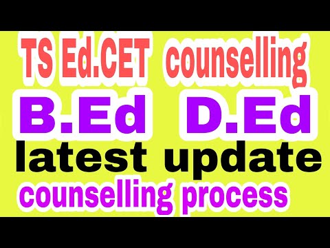 ts edcet counselling date 2022 |  b.ed d.ed   counselling dates and process