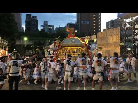 令和6年7月24日 天神祭 鳳神輿,玉神輿 大阪天満宮 宵宮 夏祭り 日本三大祭り