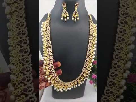 Temple design long haar/Ad long necklace/resellers & customers whatsapp 9535614642