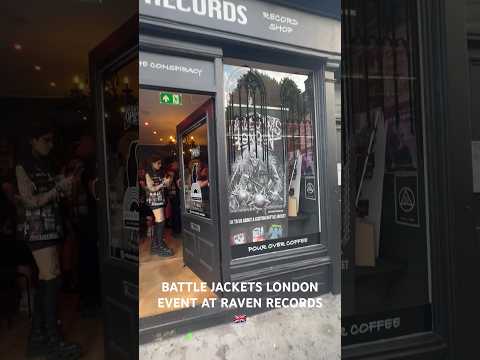 BATTLE JACKETS LONDON - Event at Raven Records in Camden (SHORTS)