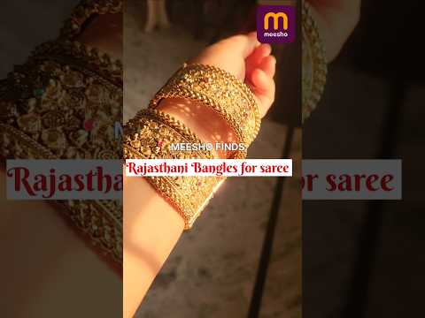 Meesho Rajasthani Bangles #trendingshorts #karwachoth #meeshobangleshaul