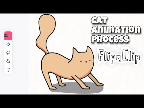 Cat - Flipaclip Animation Process