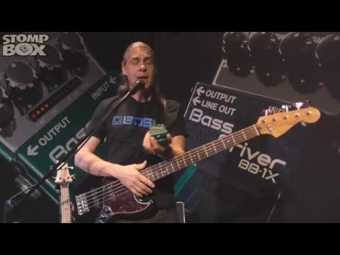 Boss BC-1X Multiband Bass Compressor Pedal Demo at Namm 2016