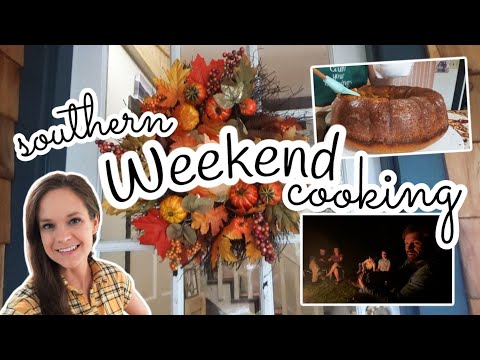 🍎Apple Cider meets Pumpkin🍂 Donut CAKE! | Fall Baking & a Family Visit at Moss Family Kitchen!