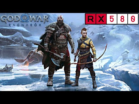 God of War Ragnarok RX 580 2048sp + Ryzen 5 1600 Game Test