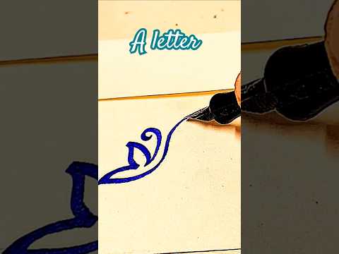 A letter in my style calligraphy #art #calligraphy #trending