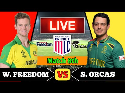 Seattle Orcas vs Washington Freedom, 8th Match | SO vs WF 8th T20 Live Score & Commentary MLC 2024