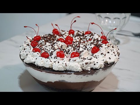 BLACK Forest TRIFLE LUSCIOUS dessert ALL the classic flavours of Black Forest Cake