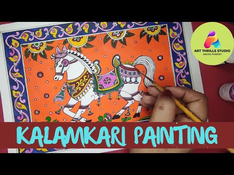 Kalamkari Art | Day 6 : Part 2 | Horse Coloring