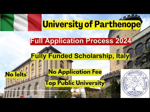 University of Napoli Parthenope Italy | Complete Application Process | No IELTS, No FEE, Scholarship