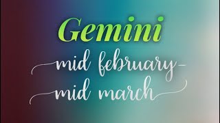 Emotional transformation 💘 ~ progress Gemini Mid February- Mid March 2021