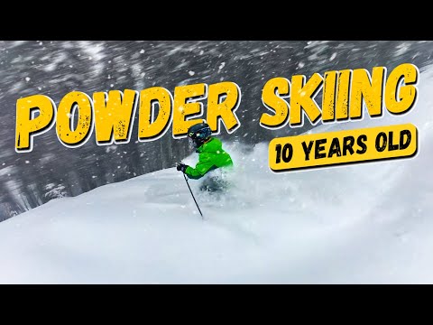 Amazing 10 Year Old Skier | Powder Day in Fernie, BC