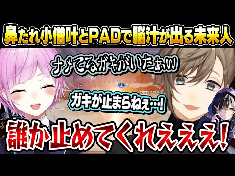 チャーライを持つと別人格が出る叶と手に負えなくて助けを求める未来人【にじさんじ切り抜き/叶/夕陽リリ/メルトステラ/APEX】