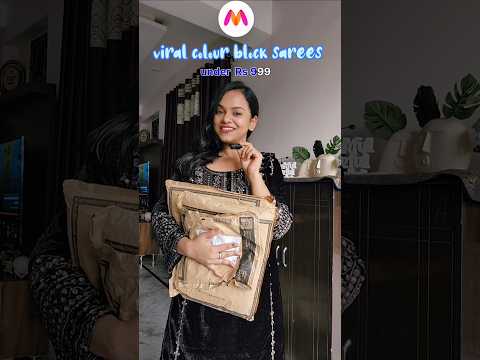 Myntra colour block viral saree under Rs 1000 #trendingshorts #myntrafashionhaul