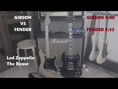 Gibson VS Fender - Led Zeppelin - The Rover (cover)