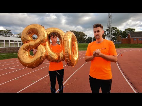 We ran 800 metres for 800 subscribers (Balloons)