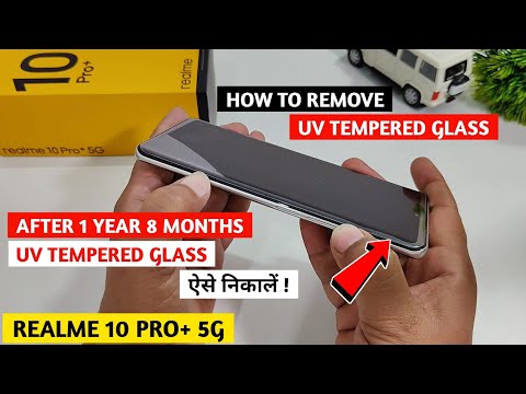 How To Remove UV Tempered Glass | Removing UV Tempered Glass From Curved Display Phone