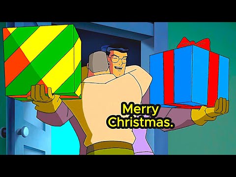 Superman Spends Christmas with J'onn | Justice League (Tv series)