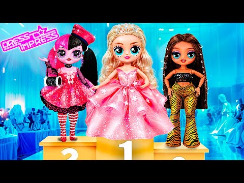 Barbie VS Bratz VS Monster High Sfida Estrema a Dress to Impress 32 Lavoretti Fai-da-te