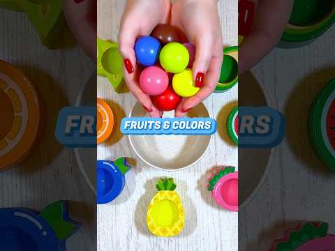 Color Sorting and Fruits for Toddlers | Educational Activities for Toddlers #shorts