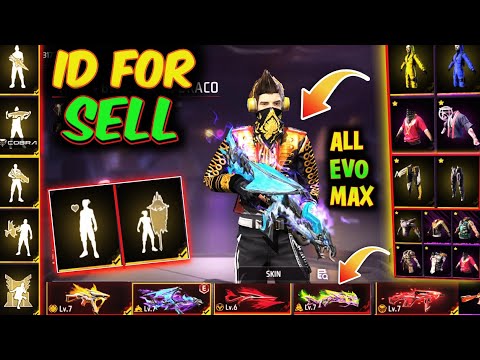 Free Fire id Sell Low Price 😱💸|| FF id SELL 🛒Low Price ma id 🤯💸|| All Evo Max || Trusted id Seller💯✅