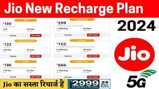 Top 10 Popular Jio Recharge Plans 2024: List of plans, data, validity, price.